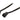 3-Pin Fan Extension Cable 24" Black - Sleeved