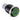 Vandal Resistant Illuminated Momentary Switch - Black - 18/16mm - Green Ring