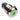 Vandal Resistant Illuminated Momentary Switch - Silver - 18/16mm - Green Dot