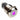 Vandal Resistant Illuminated Latching Switch - Silver - 18/16mm - Purple Dot