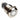 Vandal Resistant Illuminated Momentary Switch - Silver - 18/16mm - White Dot