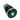 Vandal Resistant Illuminated Momentary Switch - Black - 18/16mm - Green Dot