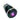 Vandal Resistant Illuminated Momentary Switch - Black - 18/16mm - Purple Dot