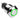 Vandal Resistant Illuminated Momentary Switch - Silver - 18/16mm - Green Ring