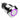 Vandal Resistant Illuminated Momentary Switch - Silver - 18/16mm - Purple Ring