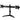 SilverStone Horizontal dual LCD monitor desk stand, support up to 24" Monitor - Black