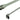 Serial ATA 3.0 600Mb/s Cable w/ Metal Latch - Straight to Right Angle - 36" - Clear Silver