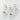 Monsoon Free Center Hardline Compression Fittings, 3/8" x 1/2" 6-Pack - White
