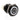 ModMyToys Anodized Illuminated Switch - 22mm Momentary - Power Symbol Black Chrome/White