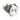 ModMyToys Anodized Illuminated Switch - 22mm Momentary - Silver/White