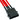 *** NEW *** NZXT Single Sleeve 4-Pin to 4 SATA Connector 8" - Red