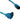 SATA 3.0 (6Gbit/s) Round Cable Straight to Right - 6" - UV Blue