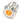 Vandal Resistant Illuminated Momentary Switch - Silver - 22/19mm - Orange Dot