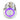 Vandal Resistant Illuminated Momentary Switch - Silver - 22/19mm Purple Ring