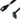 Serial ATA 3.0 600Mb/s Cable w/ Metal Latch - Straight to Left Angle - 10" - Black