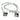 Serial ATA II 300Mb/s Cable w/ Metal Latch - Right Angle to Right Angle - 10" - Silver Braided