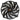 Xigmatek XLF-F1704 170mm White LED Cooling Fan - Smoke Frame/Blades