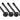 Phobya Screw UNC 6-32 x 35 Cross-Slotted Black Nickel (4pcs)