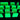 Connectx ATX 20pin Female connector housing - UV GreenACR-CB75XX-UVG-D