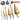 6PCS/Set HSS Titanium Step Drill Bits Metric 3 - 8mm, Saw 4 - 12/4 - 20/4 - 32 mmAE-HSS-TIT-6