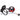 Desktop Light Up Power and Reset Button Switch 1.6M - Black/Red