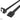 Akasa Premium Round SATA 6Gb/s SATA 3.0 Right Angle Cable - 100 cm - Black