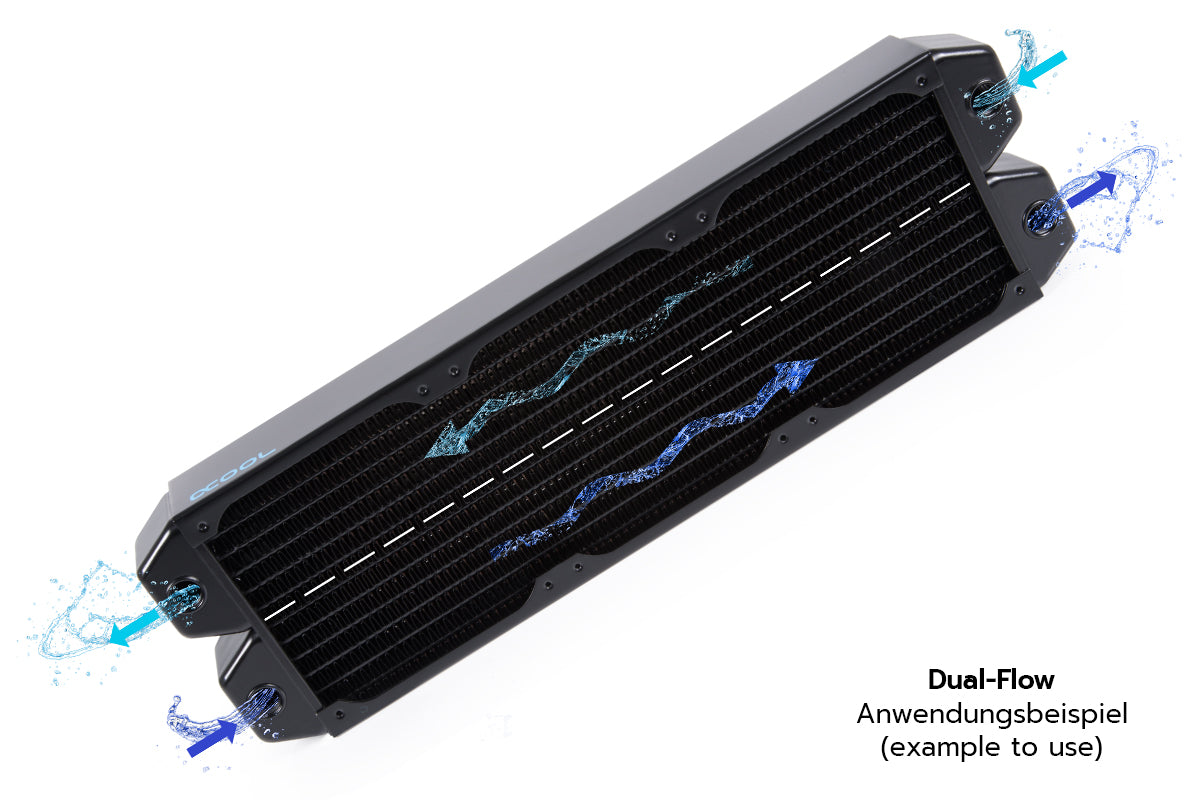 阿波　NＴ-118 Alphacool NexXxoS UT60 Full Copper Dual-Flow 360mm Radiator