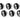 Alphacool Apex 16/10mm SoftTube Compression Fitting G1/4 - Chrome Set 6 pcsAC-14924