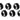 Alphacool Apex Grip HardTube Fitting 16mm G1/4 - Chrome Set 6 pcsAC-14930