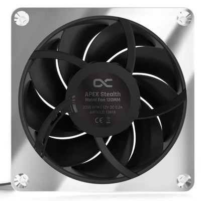 Alphacool Apex Stealth Metal fan 2000rpm Chrome (120x120x25mm)
