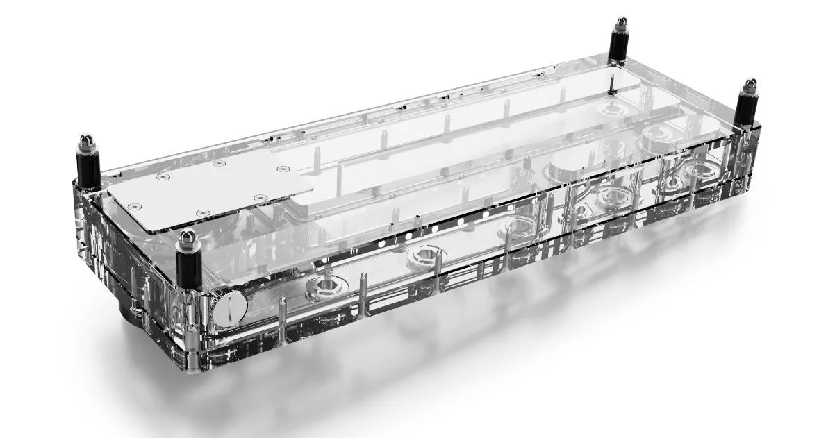 Alphacool Core Distro Plate 240 Left with VPP Apex Pump - Thumbnail 2