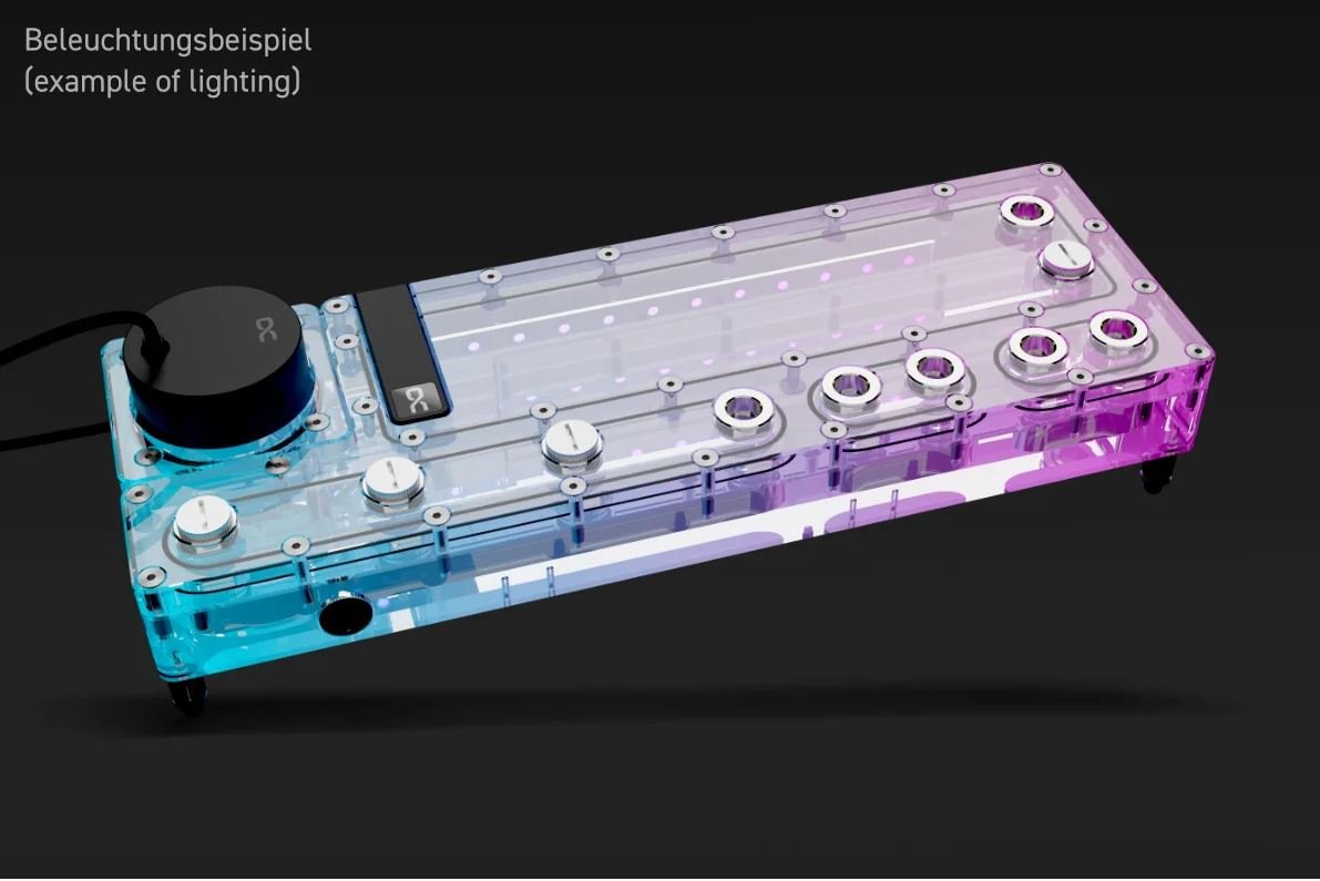 Alphacool Core Distro Plate 360 right with VPP Apex pump - Thumbnail 5