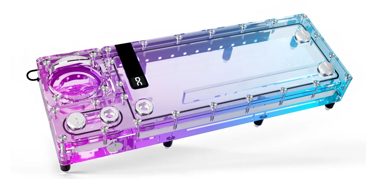 Alphacool Core Flat Reservoir 360 Right with VPP pump - Thumbnail 2