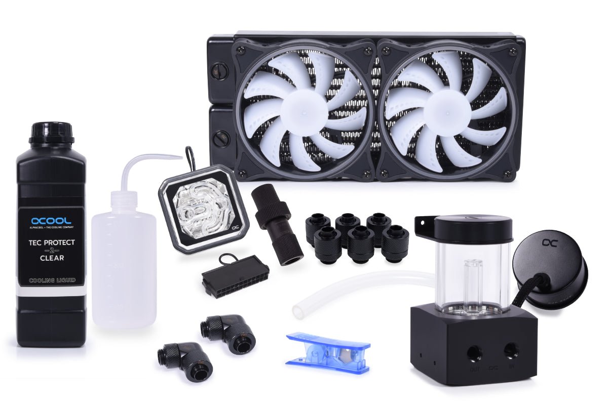 Alphacool Core Wind 240mm ST30 water cooling Set - Thumbnail 2