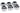 Alphacool Eiszapfen 12mm HardTube compression fitting G1/4 - Knurled - Chrome SixpackAC-17374
