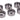 Alphacool Eiszapfen 13mm HardTube union nut modding pack 6 - titan grey