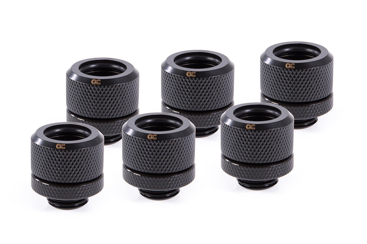 Alphacool Eiszapfen 14mm HardTube compression fitting G1/4 - knurled - sixpack - Thumbnail 5
