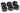 Alphacool Eiszapfen 16mm HardTube compression fitting G1/4 - knurled - Deep Black SixpackAC-17379
