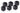 Alphacool Eiszapfen PRO 16mm Hard Tube fitting G1/4 - Deep Black (6pk)AC-17477