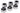Alphacool HT 13mm HardTube compression fitting G1/4 for plexi- brass tubes (rigid or hard tubes) - knurled - chrome sixpack