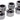 Alphacool HT 16mm HardTube compression fitting G1/4 for plexi- brass tubes (rigid or hard tubes) - knurled - chrome sixpack