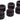 Alphacool HT 16mm HardTube compression fitting G1/4 for plexi- brass tubes (rigid or hard tubes) - knurled - deep black sixpack