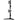 SilverStone Vertical dual LCD monitor desk stand, support up to 24" Monitor - Black