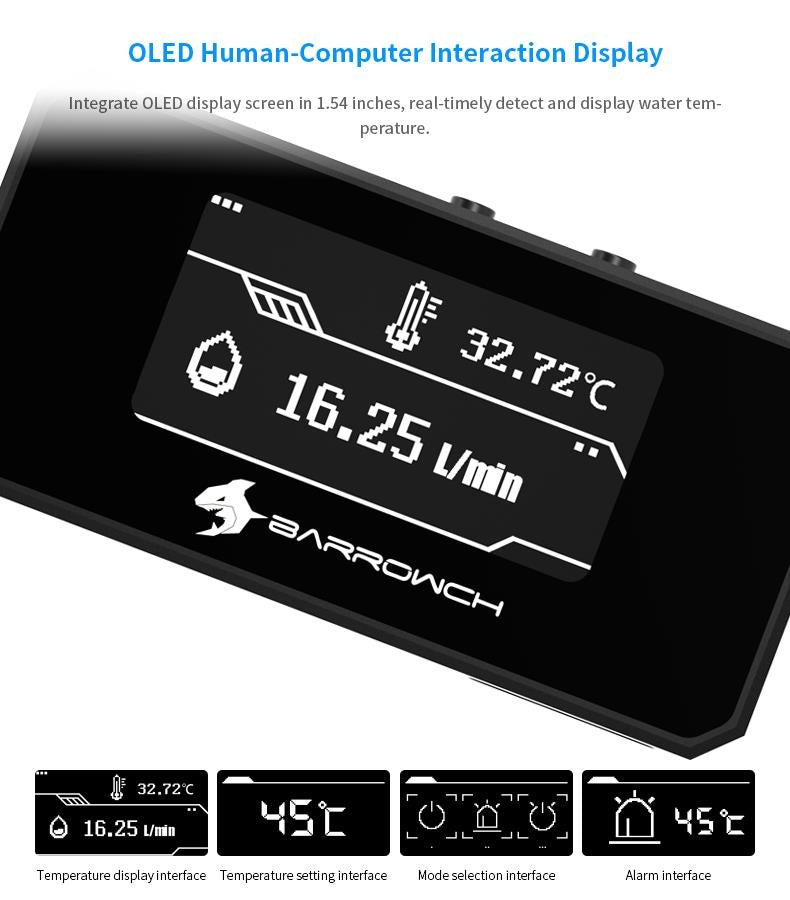 Barrow Multimode OLED Display Flow / Overheat Alarm - Thumbnail 4