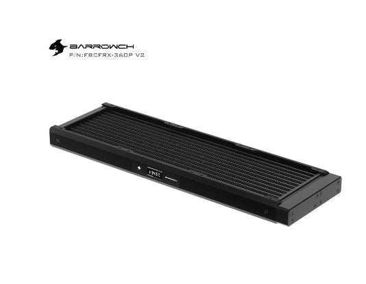 BARROWCH Chameleon Fish 360 Radiator with Temperature Display Screen POM Edition - Black