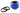 Barrowch Compression Fitting OD 12mm - Sapphire Blue
