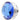 Barrowch Stop Plug Fitting - Gem Series (Silver Base) - Sapphire Blue Gem