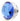Barrowch Stop Plug Fitting - Gem Series (Silver Base) - Sapphire Blue Gem