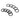 Bitspower Black O - Ring For Multi - Link OD 14mm Adapter 10PCS - BlackBP-ML14-O10-BK