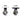 Bitspower Black Sparkle Mini Valve Rotary G1/4" & Inner G14" With Black HandleBP-MVVFRGIG14-BSBK